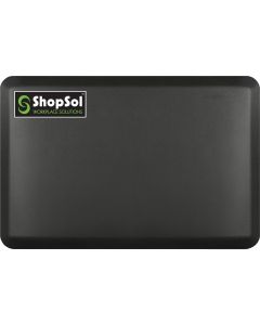 ShopSol Anti-Fatigue Mat Supreme 3' x 2' Black 32SSFBLK