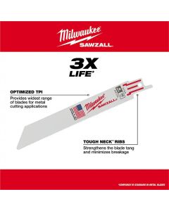 MLW49-22-1216 image(1) - Milwaukee Tool SAWZALL Metal Cutting Bi-Metal Reciprocating Blade Set (16 Piece)