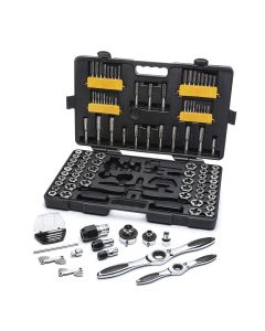 KDT82812 image(2) - GearWrench 114 Piece SAE/Metric Ratcheting Tap and Die Set