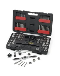 KDT3887 image(1) - GearWrench 77 Piece SAE/Metric Ratcheting Tap and Die Set