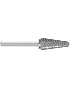 KNKKK14-SL-4 image(0) - KnKut KnKut SL-4 14&deg; Included Carbide Burr 1/2" x 1-1/8" x 3" OAL with 1/4" Shank