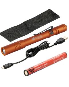 STL66146 image(0) - Streamlight Stylus Pro USB LED 350 Lumen Penlight with USB Charge Cord - Color Orange