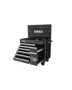 SUN8065PCBK image(0) - SUNEX Juic-d Box 7 Drawer Power Cart w/Dedicated power tool storage and Power