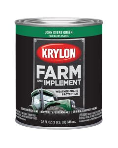 DUP2023 image(0) - Krylon FARM  PAINTS; JOHN DEERE GREEN; 32 OZ. QUART;