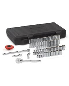 KDT80300 image(1) - GearWrench 51 Piece 1/4 Inch Drive 6 Point Standard & Deep SAE/Metric Mechanics Tool Set