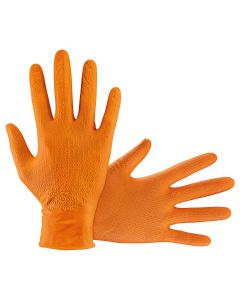 SAS66472 image(0) - SAS Safety GLOVES NITRILE 7 MIL POWDER FREE MEDIUM ORNG