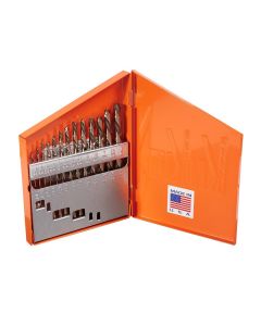 KNK13KK6 image(0) - KnKut KnKut 13 Piece Left Hand Jobber Length Drill Bit Set 1/16"-1/4" by 64ths