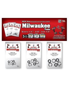 JSCMCTSRD image(0) - Just Clips 3 Hook Display of Milwaukee 1/4", 3/8" & 1/2" Friction rings and o-rings