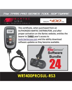 BATWRT400PROSULRS3E image(0) - Bartec USA 3 Year Software License for the Tech400PRO w/ 24 RITE-SENSORS