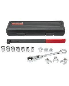 KDT89000 image(0) - GearWrench 15 Piece Serpentine Belt Tool Set with Locking Flex Head Ratcheting Wrench