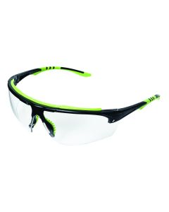 SRWS72000 image(0) - Sellstrom Sellstrom - Safety Glasses - XP410 Series - Clear Lens - Black/Green Frame -  AF/HC