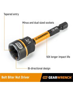 KDT86174 image(1) - GearWrench 7-mm Bolt Biter Nut Extractor & Driver