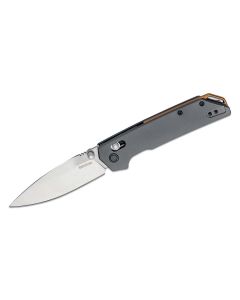 KER2038 image(0) - Kershaw Iridium Manual Open DuraLock Spear Point Blade EDC Folding Pocket Knife - Gray