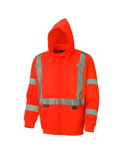 SRWV1060351U-2XL image(0) - Pioneer Pioneer - Hoodie - Hi-Viz Polyester Fleece - Hi-Viz Orange - Size 2XL