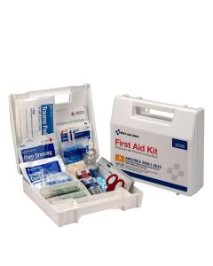 FAO90588 image(0) - First Aid Only 25 Person First Aid Kit ANSI A Plastic Case with Dividers