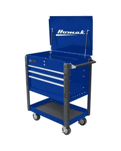 HOMBL06032000 image(0) - Homak Manufacturing 35" 4-Drawer Service Cart