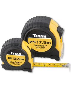 TIT10903 image(0) - TITAN TAPE MEASURE SET 2-PC DUAL-RULE ST