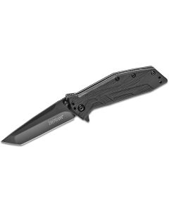 KER1990 image(0) - Kershaw Brawler Assisted Open Liner Lock Tanto Blade EDC Folding Pocket Knife - Black