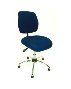 ShopSol ESD Chair - Low Height - Deluxe Blue