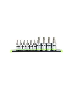 GETSCST10S image(2) - Grip Edge Tools 10 Piece RPT Security Star Driver Set