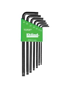 EKL10907 image(0) - Eklind Tool Company TORX KEY SET 7 PC LONG T10-T40