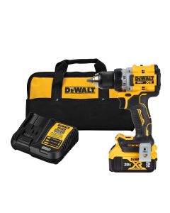 DWTDCD800P1 image(0) - DeWalt 20V MAX XR Lithium-Ion Cordless Compact 1/2 in. Drill/Driver Kit, 20V MAX 5.0Ah Battery, and Charger