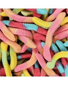 Tender Heifer Snack Co. Gummy Sour Neon Worms 10 oz