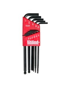 EKL13211 image(0) - Eklind Tool Company HEX KEY SET 11 PC BALL END SAE LNG .050-5/16IN