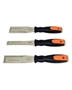 VIMSSC100 image(0) - VIM Tools Striking Scraper Set, Dual Bevel, Stainless 3 Piece Set