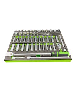 VIMSMS600 image(0) - VIM Tools 52 Piece 3/8 Inch Drive Socket Master Set