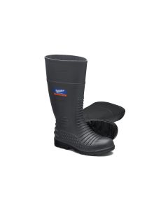 Blundstone Steel Toe Gumboots-Waterproof, Metarsal Guard, Puncture Resistant Midsole, Grey, AU size 6, US size 7