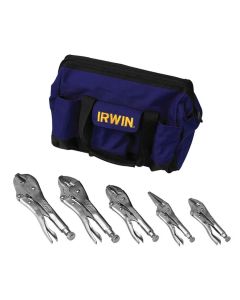 VGP2077704 image(1) - Vise Grip Irwin Vise-Grip 5-Piece Locking Pliers Set in Bag