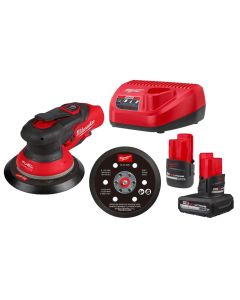 MLW2584-22CX image(0) - Milwaukee Tool Milwaukee Tool M12 FUEL 12V Lithium-Ion Brushless Cordless 6 Inch Random Orbital Sander 3/32 Inch Kit