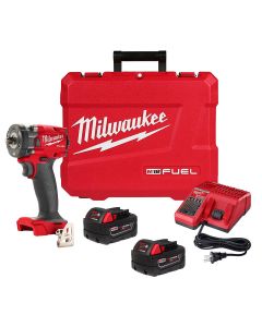 MLW2854-22R image(0) - Milwaukee Tool M18 FUEL 3/8 inch Compact Impact Wrench w/ Friction Ring Kit