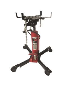 INT3052A image(1) - American Forge & Foundry AFF - Transmission Jack - Hydraulic - Telescopic - Two Stage - 1,100 Lbs. Capacity - 37" Min H to 78" High H - Manual Foot Pedal / Air Assist - Double Pump Quick Lift