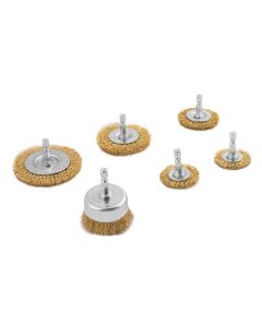 TIT22206 image(1) - Titan 6 pc. Crimped Wire Brush Assortment