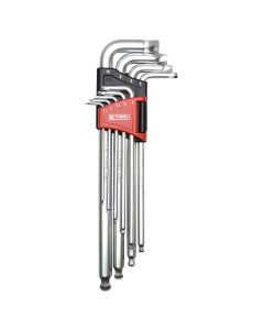 KTI75450 image(0) - K Tool International Allen Key Set Damaged Hex Screw Removal 9 Piece