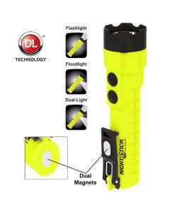 Bayco Dual-Light Flashlight with Dual Magnets - Green