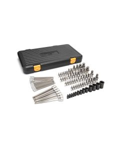 KDT86538 image(0) - GearWrench 80 Piece 1/4 Inch, 3/8 Inch & 1/2 Inch Drive Hex/Ball End Hex/Tamper Proof Torx/E-Torx/Torx Bit Socket Set