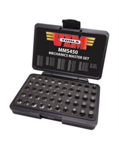 VIMMMS450 image(0) - VIM Tools Elite 50 Piece Mechanics Master Set, All 1/4 Inch Drive And 20 mm OAL, TORX, TORX Plus, XZN Hex Flat Philips