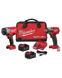 MLW3010-22 image(0) - Milwaukee Tool M18 FUEL 1/2 Inch HTIW & 3/8 Inch MTIW Impact Wrench Automotive Combo Kit