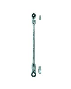 VIMHBR1046 image(0) - VIM Tools Dual Flex Head 1/4 Inch & 3/8 Inch Ratchet with Removable Drives