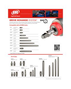 IRTEA48H image(0) - Ingersoll Rand DXS 1/2" Drive 8" Extended Anvil Attachment