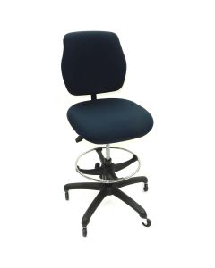 LDS1010554 image(0) - LDS (ShopSol) Workbench Chair, Upholstered-Blue, Simple Control