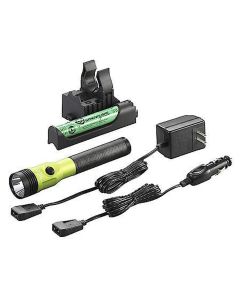 STL75478 image(0) - Streamlight Stinger LED HL 800 Lumen Rechargeable Flashlight - 120V AC/12V DC PiggyBack Smart Charge - Lime Green