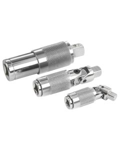 JSP95332 image(0) - J S Products (steelman) 3pc Locking Chrome Adapter Set