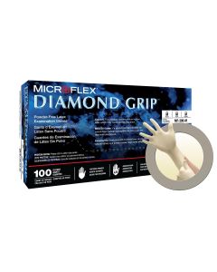 MFXMF300M-CASE image(0) - Microflex DIAMOND GRIP MF-300 LATEX GLOVES M