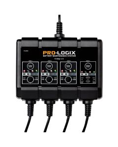 Clore Automotive SOLAR PL4050 12V 4x5A SOLAR PRO-LOGIX 4-Bank Battery Maintenance Station