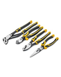 KDT82203C-06 image(0) - GearWrench 4 Piece PITBULL Dual Material Mixed Plier Set