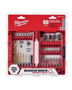 MLW48-32-4013 image(0) - Milwaukee Tool SHOCKWAVE Impact Duty Drill & Drive Set &hyphen; 50PC